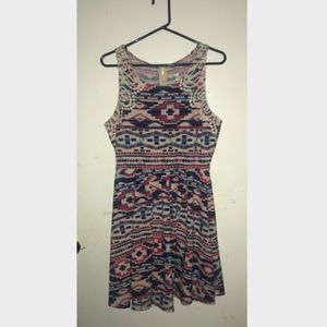 Multicolored Aztec Dress